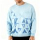 Soft Sky Blue Solid Crew Neck Sweater